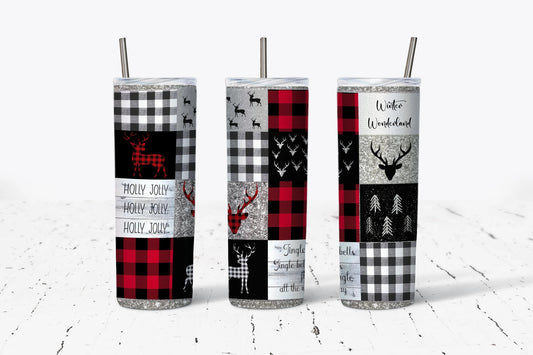Buffalo Plaid 20 oz Stainless Steel Tumbler