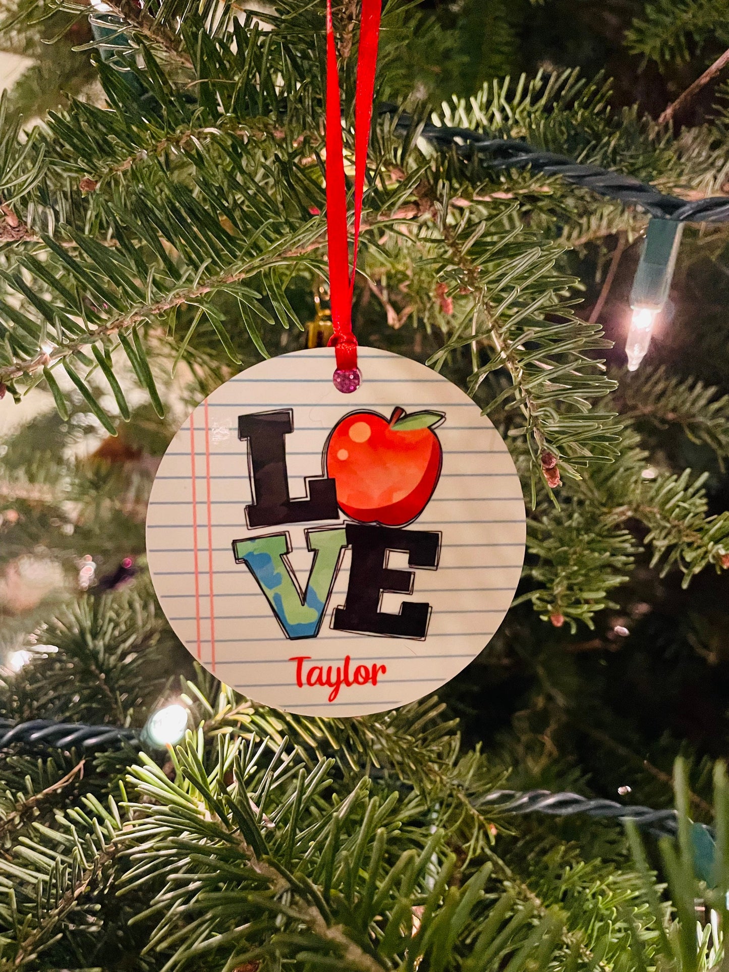 Teachers Christmas Ornament