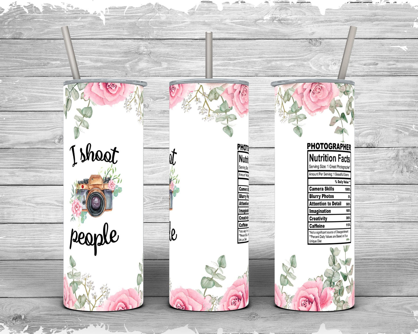 Photographer Stainless Steel Tumbler