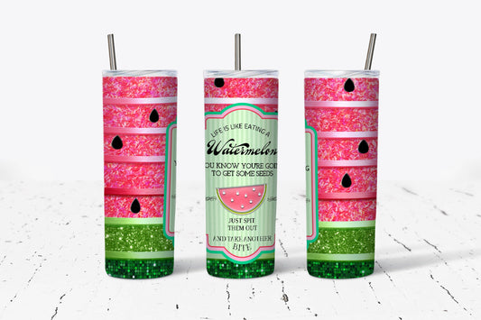 Watermelon Stripes Tumbler