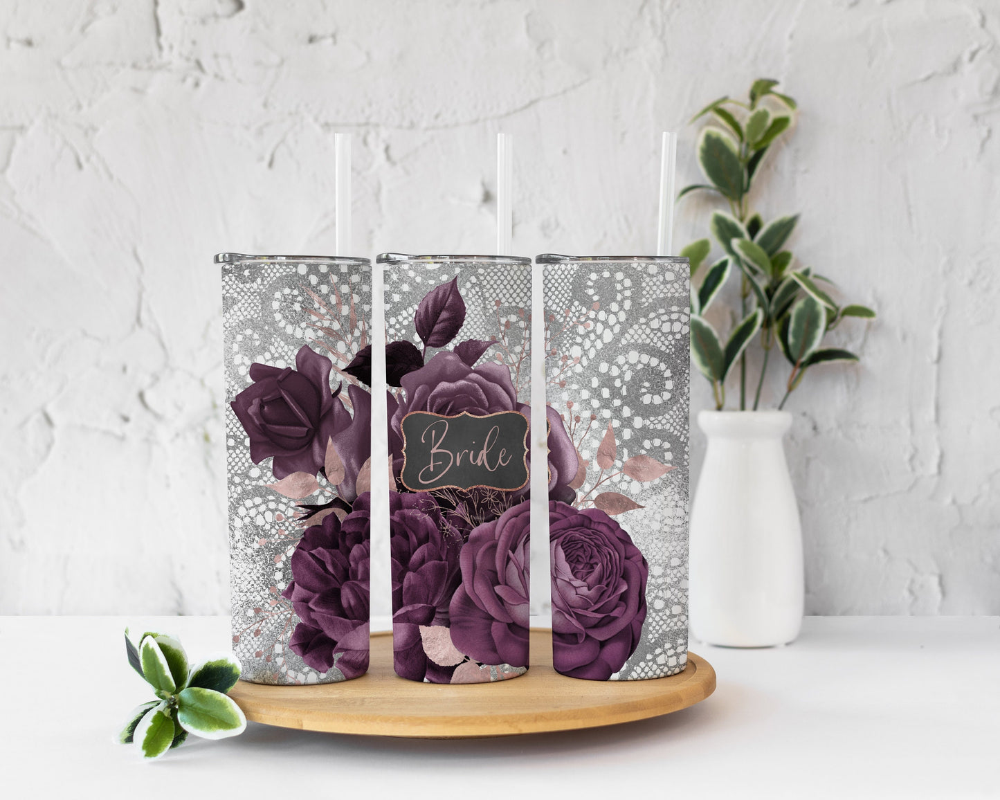 Bride Purple Tumbler