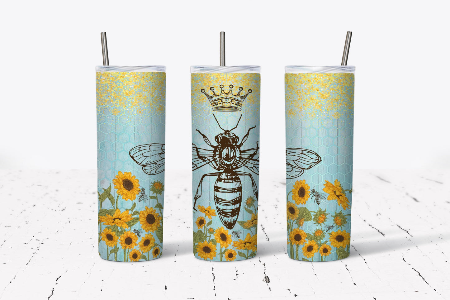 Queen Bee Stainless Steel Tumbler