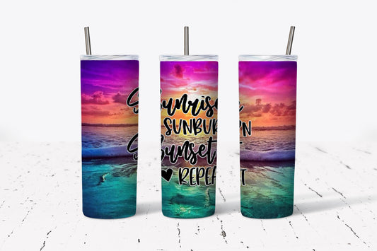 Sunrises Sunburn Stainless Steel Tumbler