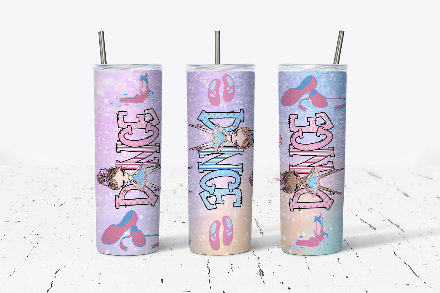 Dance Ballerina 20oz Stainless Steel Tumbler