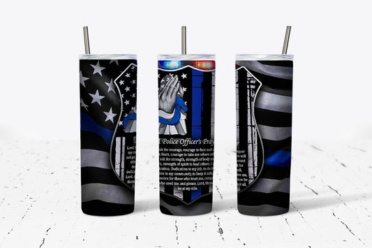 Back the Blue 20oz Stainless Steel Tumbler