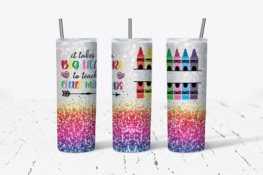 Personalized Teacher Quote with Crayon 20oz Stainless Steel Tumbler