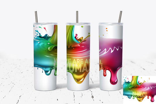 We Are All Humans LGBT Pride 20oz Stainless Steel Tumbler