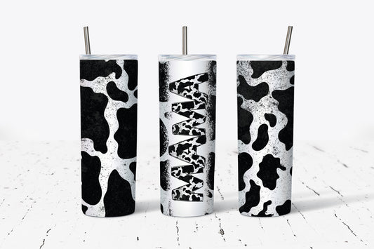 Mama and Mini Matching Cow Stainless Steel Tumbler Sets