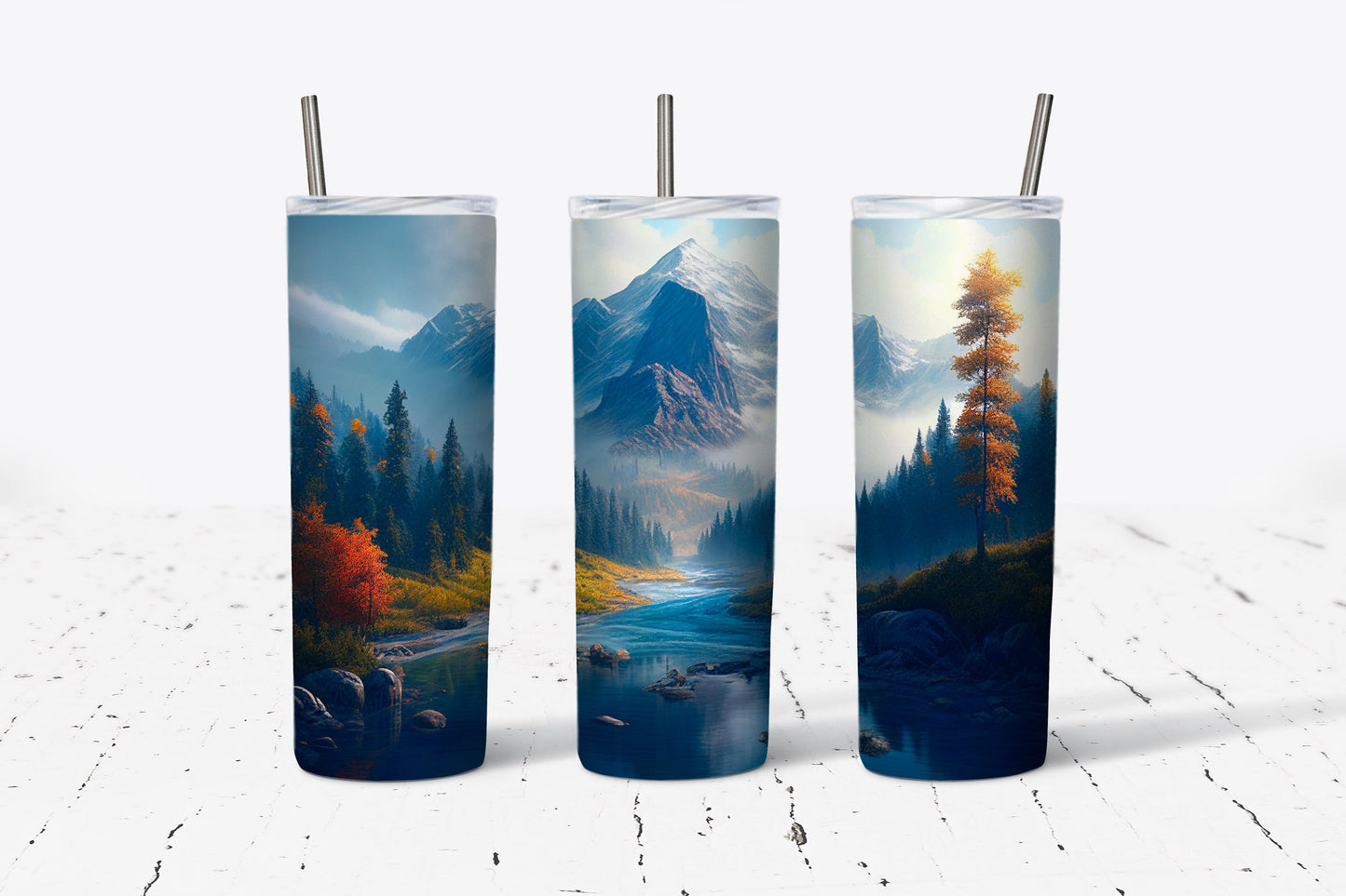 Mountains 20 oz Stainless Steel Tumbler