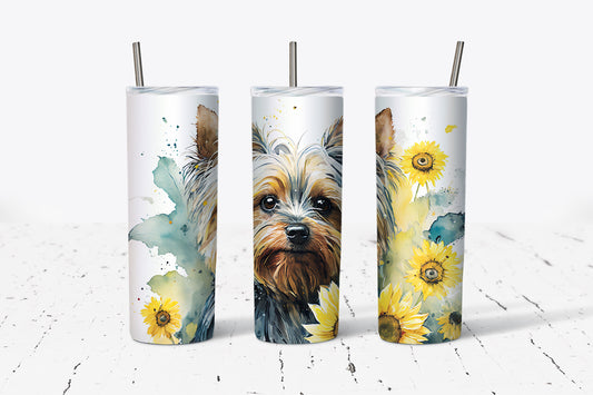 Yorkie Lover 20 oz Stainess Steel Tumbler