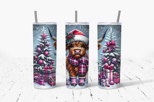 Festive Baby Highland 20 oz Stainless Steel Tumbler