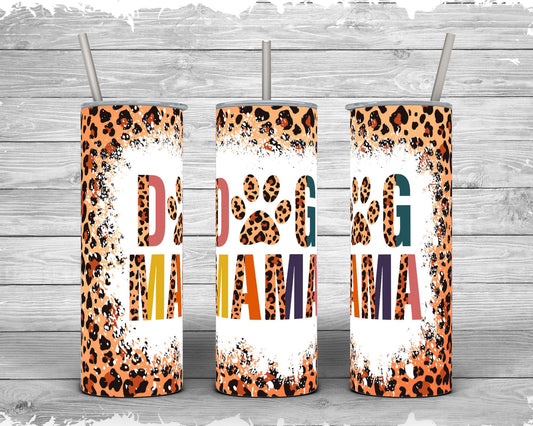 Dog Mama Leopard Tumbler