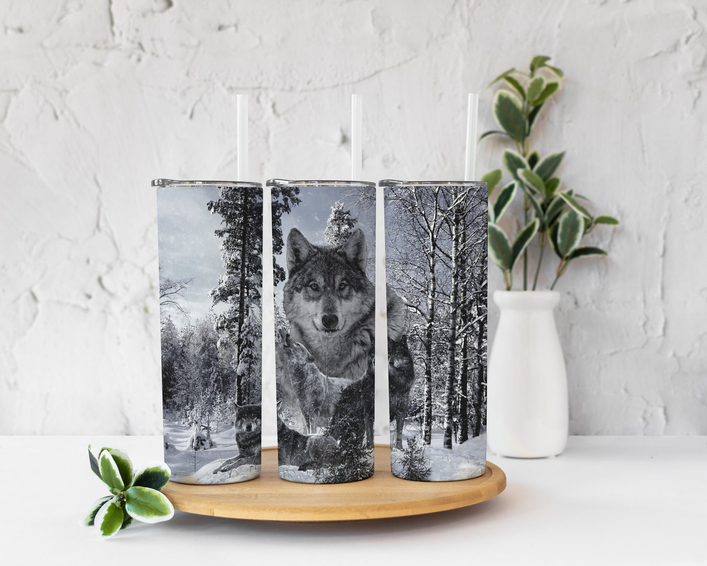 Black and White Work Stainless Steel Tumbler