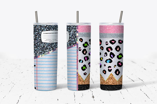 Pencil Composite Notebook Stainless Steel Tumbler