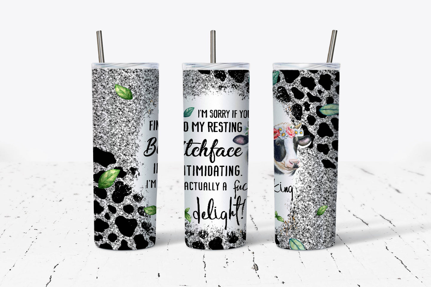 Resting Bitch Face 20oz Stainless Steel Tumbler