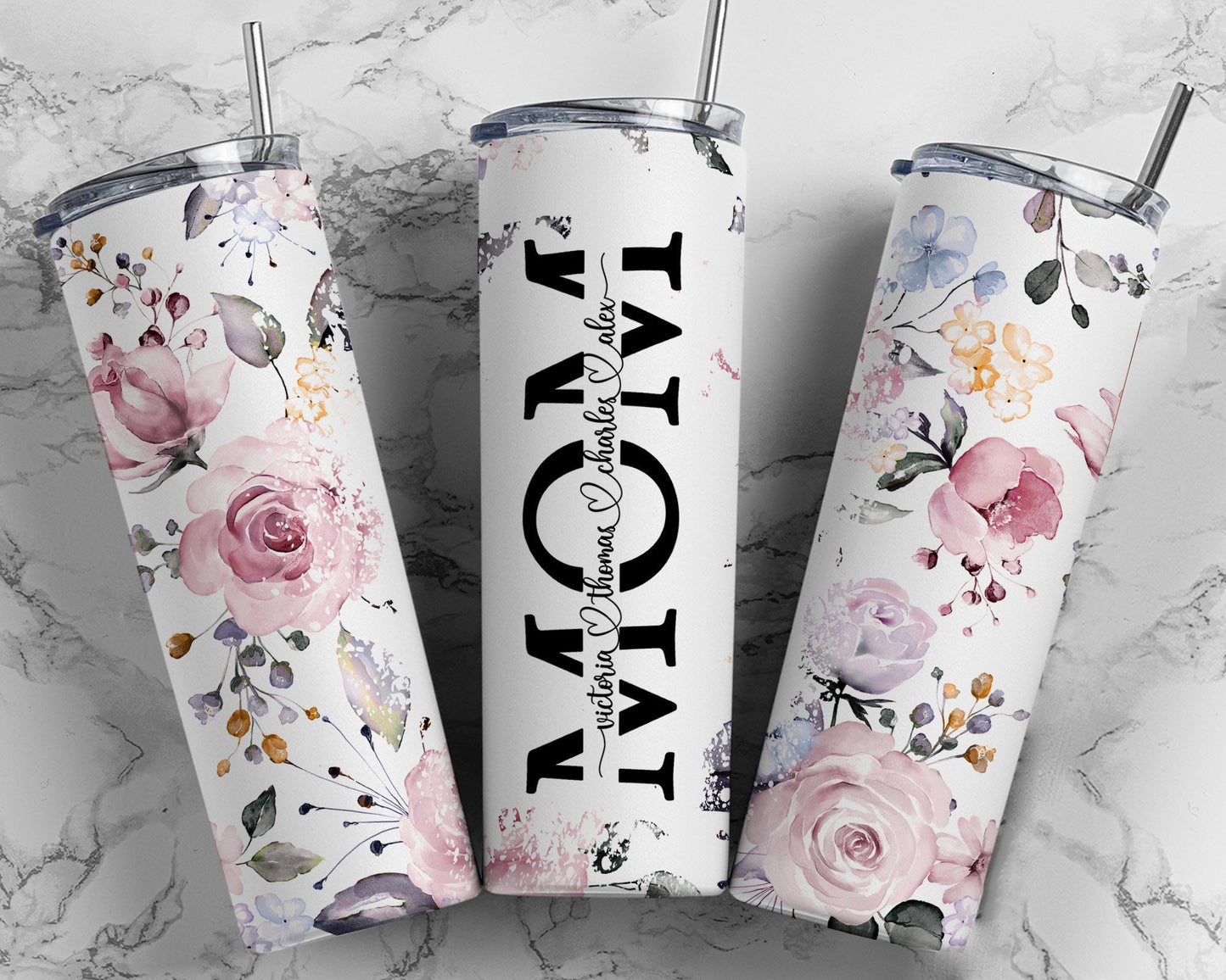 Personalizable Mom 20oz Stainless Steel Tumbler