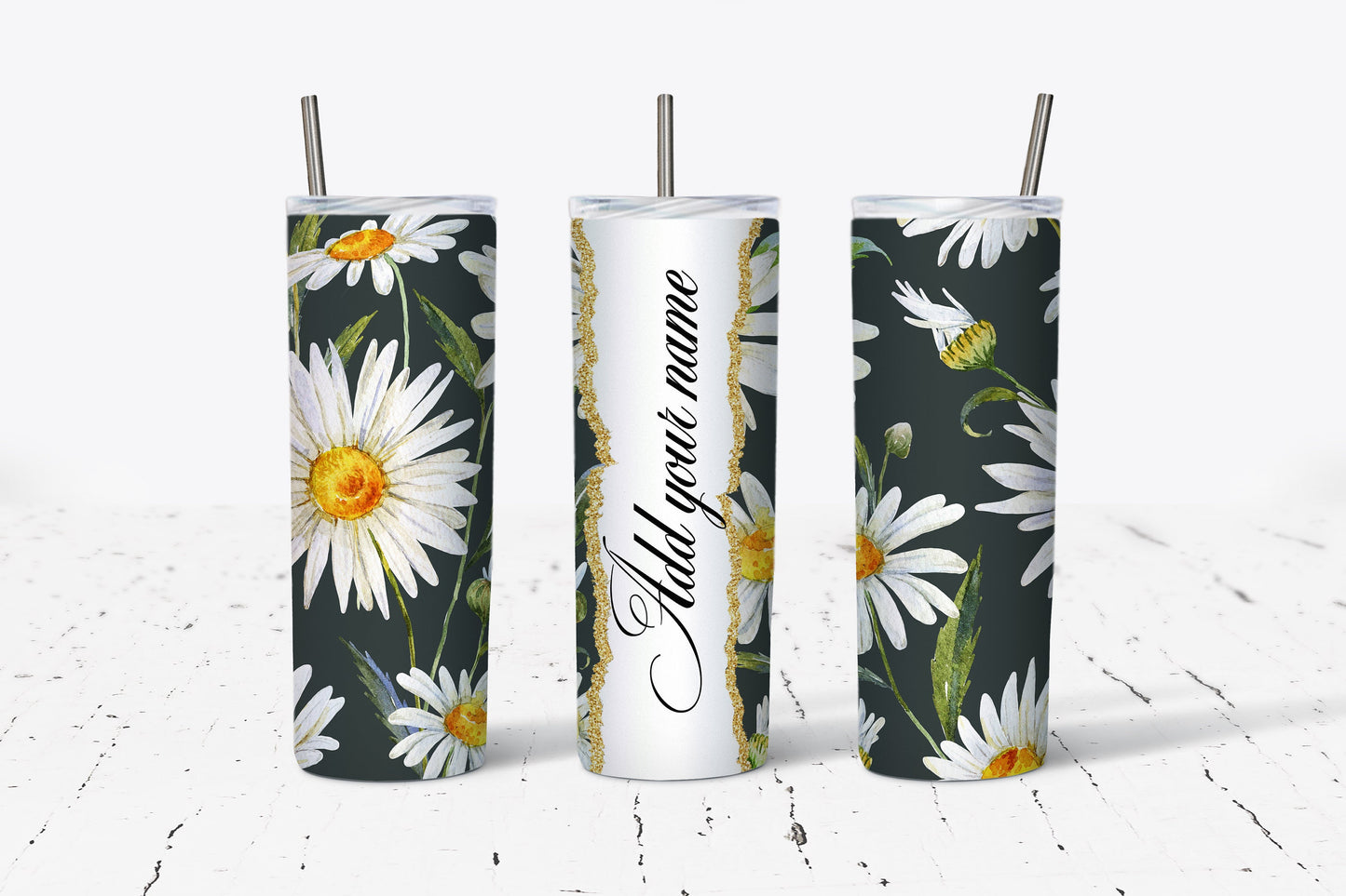 Daisy Personalized 20oz Stainless Steel Tumbler