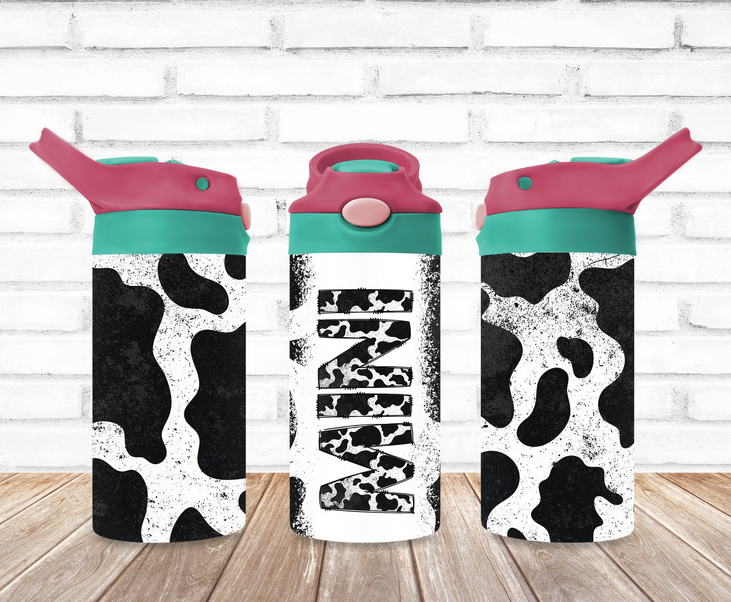 Mama and Mini Matching Cow Stainless Steel Tumbler Sets