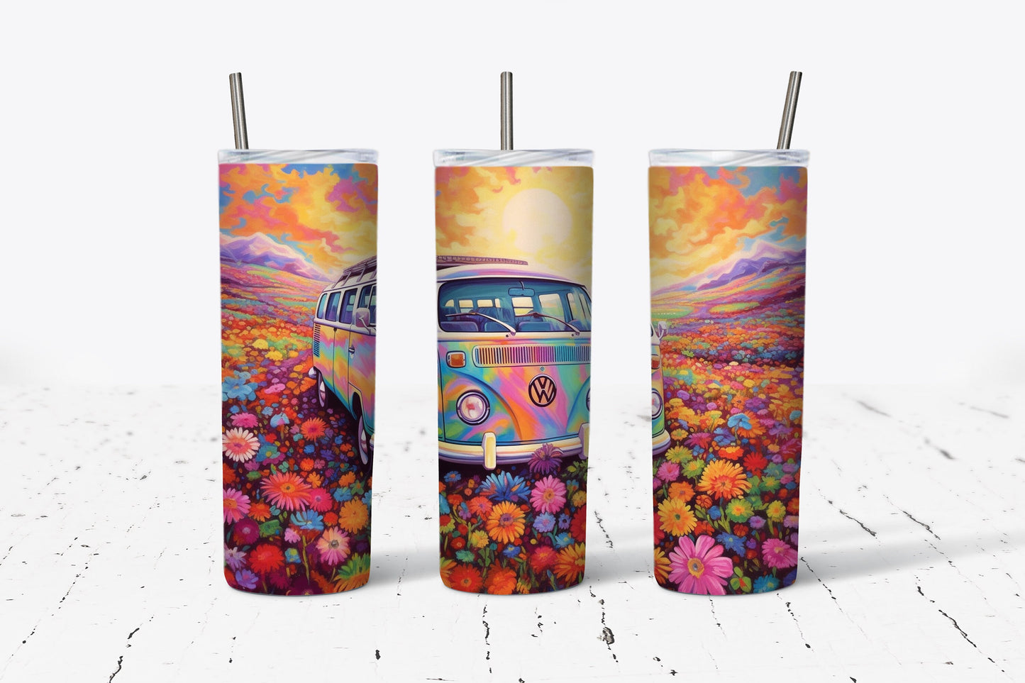 Hippie Van 20 oz Stainless Steel Tumbler