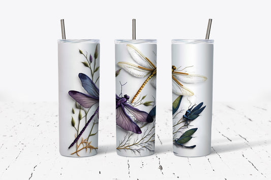 Boho Dragonfly 20 oz Stainless Steel Tumbler